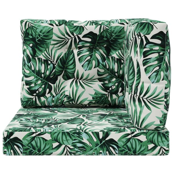 Utomhus Soffa Kudde 3 pcs Bladmönster Polyester
