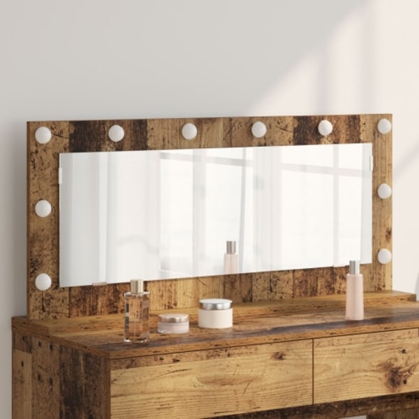 Sminkspegel med LED-lampor Gamla trädet 100x45x18 cm