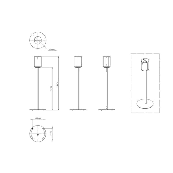 Sonos Floorstand for ERA100 - Black