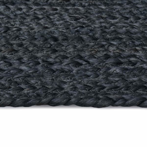Områdesmattor Rektangulär Mörkgrå 80 x 150 cm Jute
