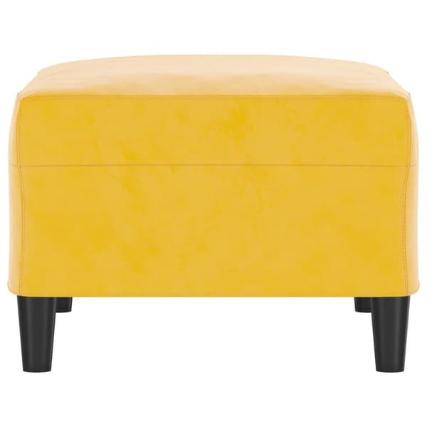 Fotpall Gul 70x55x41 cm sammet
