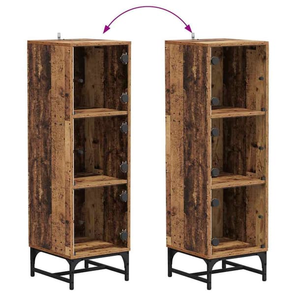 Sideboard Gammalt trä 35 x 37 x 117 cm