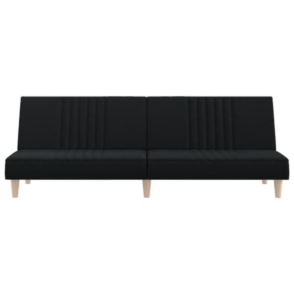 Bäddsoffa svart tyg