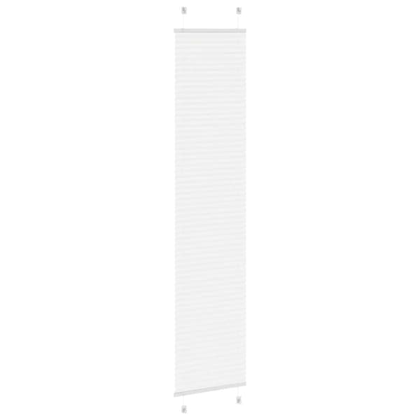 Plisserad persienn vit 45x200cm tyg bredd 44,4cm polyester