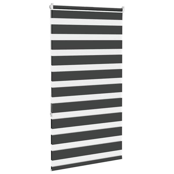 Rullgardin zebra svart 90x150 cm tyg bredd 85,9 cm polyester