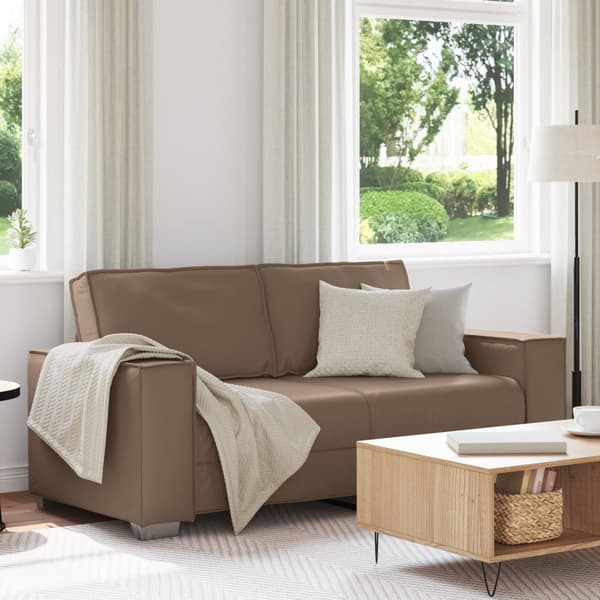 Tvåsitssoffa Cappuccino 180 cm Konstläder