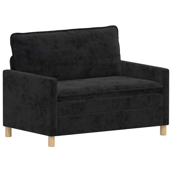 Soffset 2 pcs Svart Polyester