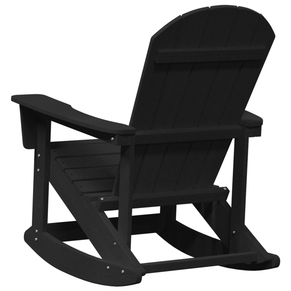 Adirondack Gungstolar 2 pcs Svart HDPE