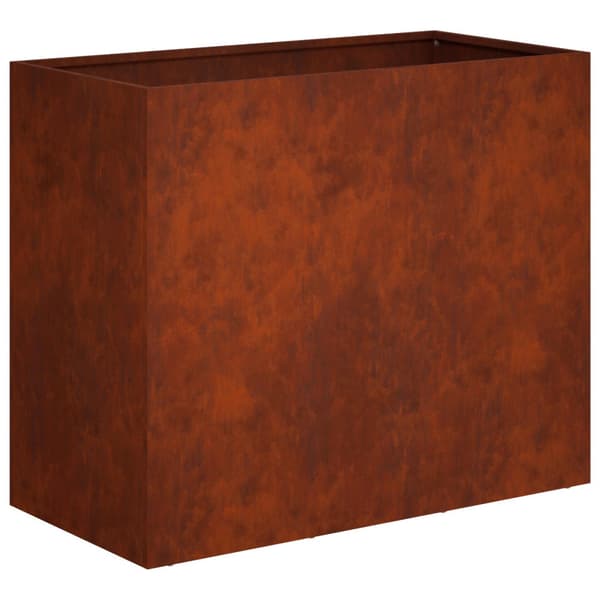 Trädgårdsplanterare 2 st Rostig 60 x 30 x 40 cm