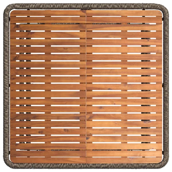 Trädgårdsmöbelset med kudde 3 pcs Grå och mörkgrå konstrotting