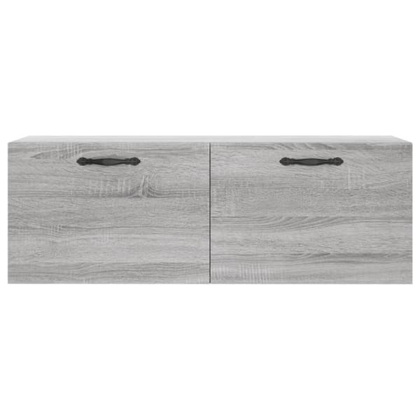 Väggskåp grå sonoma 100x36,5x35 cm konstruerat trä