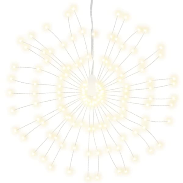Julbelysning 8 st 140 LED varmvit 17 cm