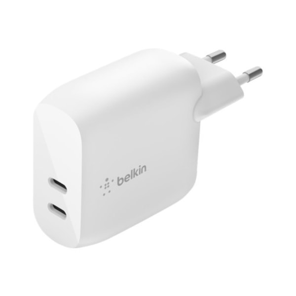 Belkin BoostCharge strömadapter - 2 x USB-C - 40 Watt
