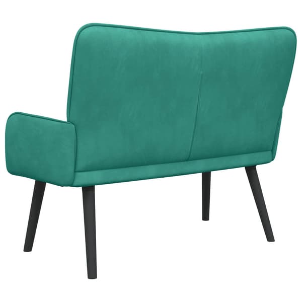 Tvåsitssoffa Turkos 115 x 61 x 87 cm Sammet