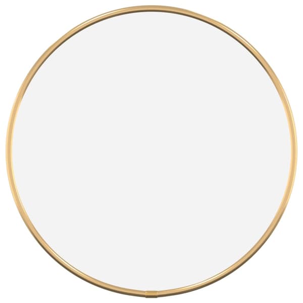 Väggspegel guld Ø 30 cm rund