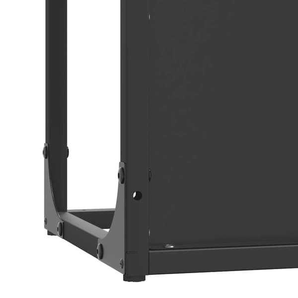 Vedställ svart 25x25x60 cm kallvalsat stål