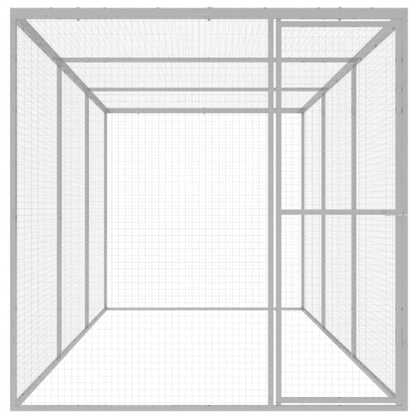 Kattbur 4,5x1,5x1,5 m galvaniserat stål