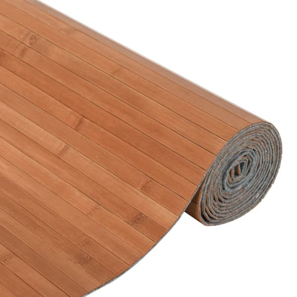 Rumsavdelare brun bredd 800 cm höjd 165 cm bambu