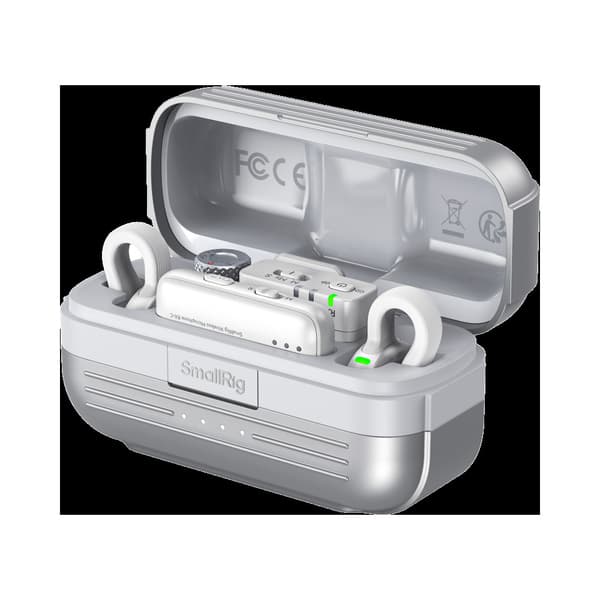 SmallRig 5716 S70 Wireless Microphone with Multi-Device Compatibility (White)