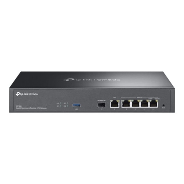 TP-Link Omada ER7406 V1 - router - rackmonterbar, skrivbordsmodell Svart