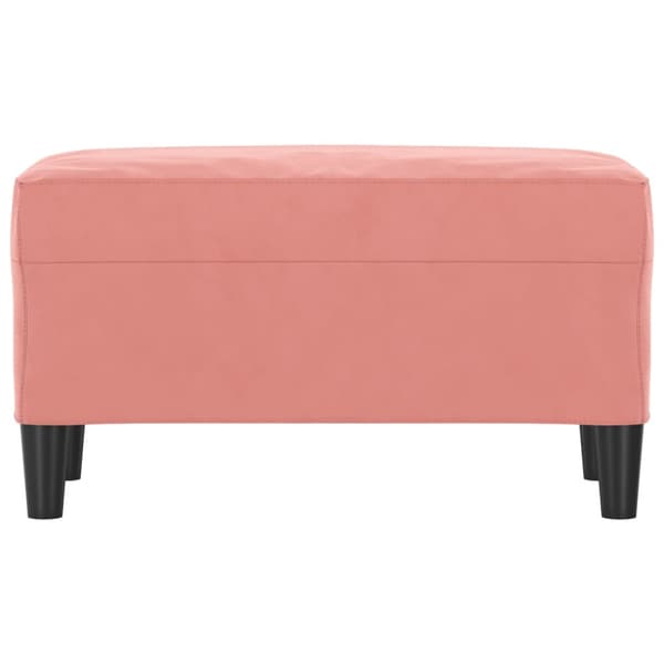 Bänk rosa 70x35x41 cm sammet
