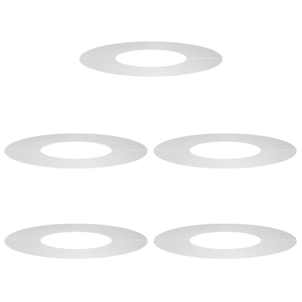 lämplig för Flat Trädringar 5 st Silver Ø30/60 cm