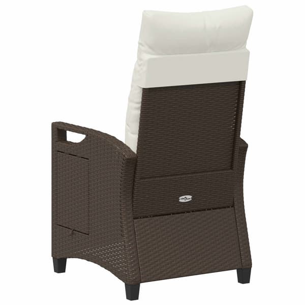 Fällbar trädgårdstol Brun och Kräm 56 x 60 x 112 cm