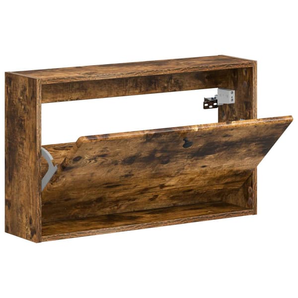 Väggmonterad skoskåp BREDA 71 x 17 x 43 cm Konstruerat trä