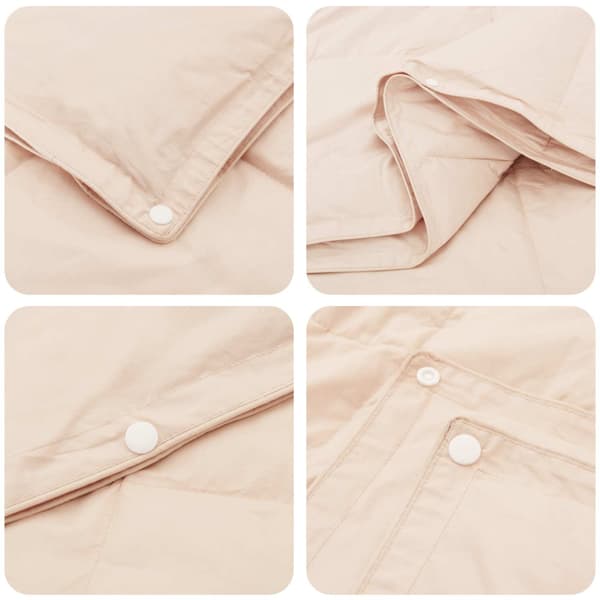 Duntäcke Beige 200 x 220 cm Kapokfiber