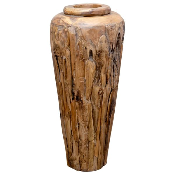 Dekorativ vas 40x100 cm massiv teak