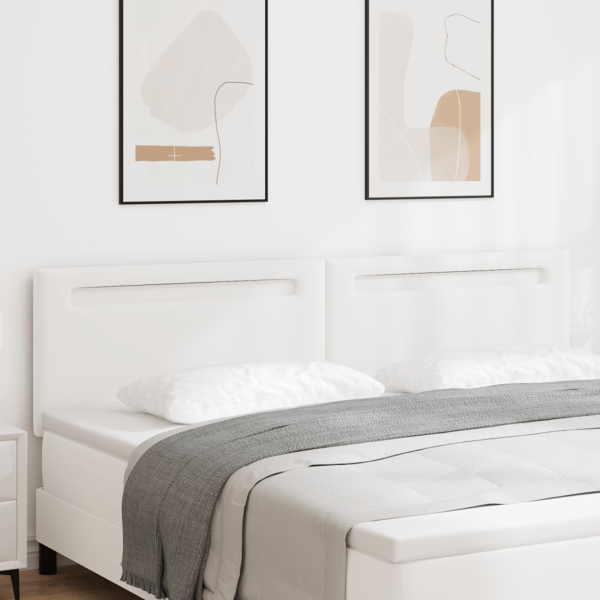 LED huvuddyna Vit 200 cm Konstläder