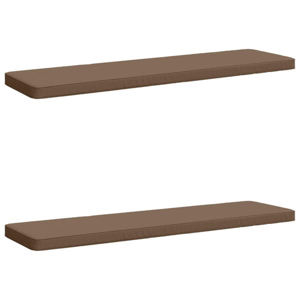 2-delade Bänk Kuddar VUGHT 2 st 100% Polyester Taupe