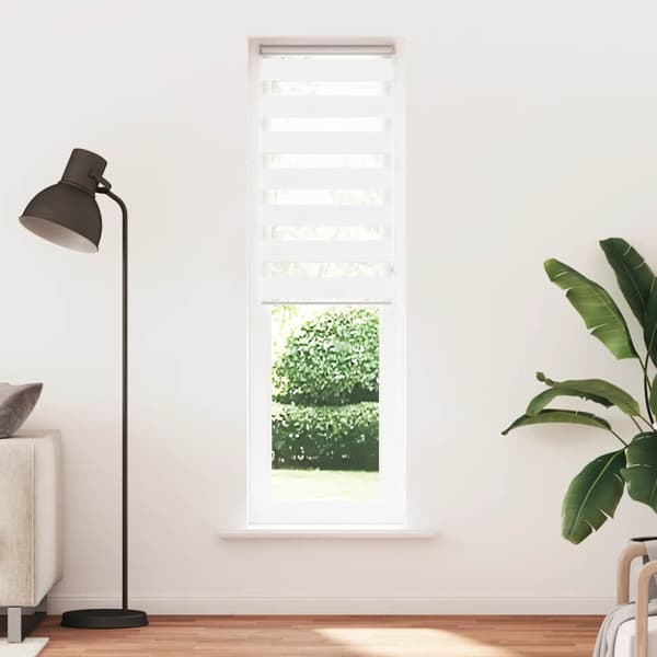 Rullgardin zebra vit 55x200 cm tyg bredd 50,9 cm polyester