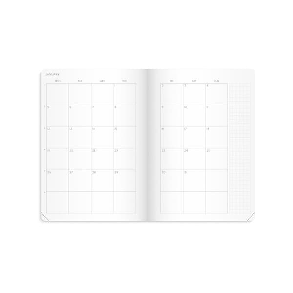 Calendar Masume 2027 engelsk text