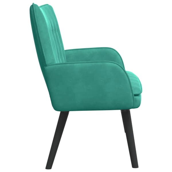 Tvåsitssoffa Turkos 115 x 61 x 87 cm Sammet