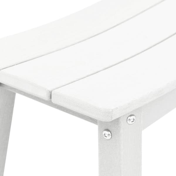 Trädgårds Bar Set 3 pcs Vit HDPE