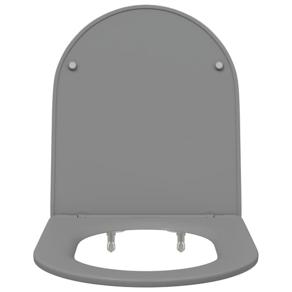 Toalettstol Grå 47 x 36 x 3,4 cm Duroplast