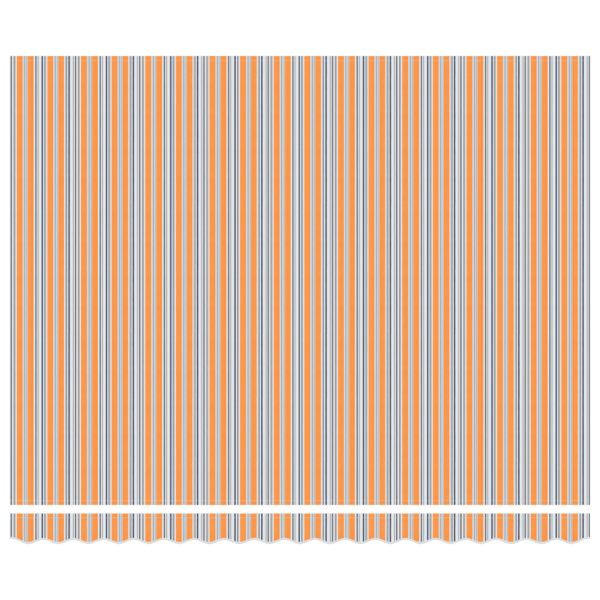 Markisram Blå och Orange 400 × 300 cm