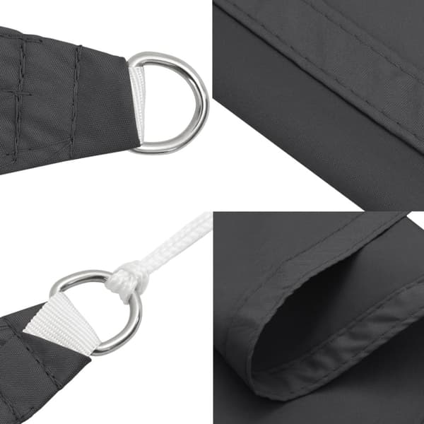 Solsegel antracit 2x2x2 m 100% polyesteroxford