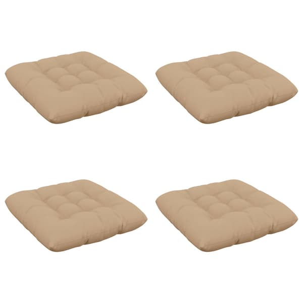 Sittkuddar VIANEN 4 st 100% Polyester Sand 50 x 50 x 12 cm