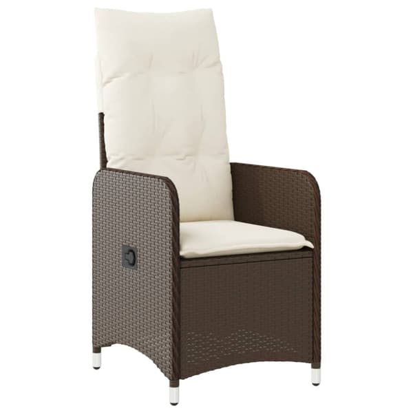 Caféset med dynor 9 delar konstrotting brun