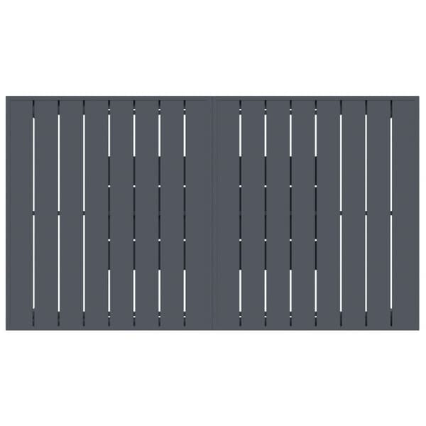 Trädgårdsmöbelset 9 pcs Antracit konstrotting