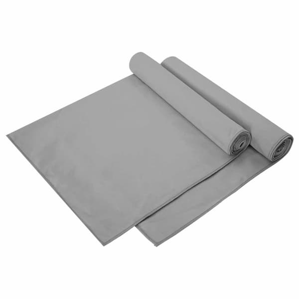 Sporthanddukar 2 pcs Mörkgrå 140 x 70 cm Polyester och polyamid
