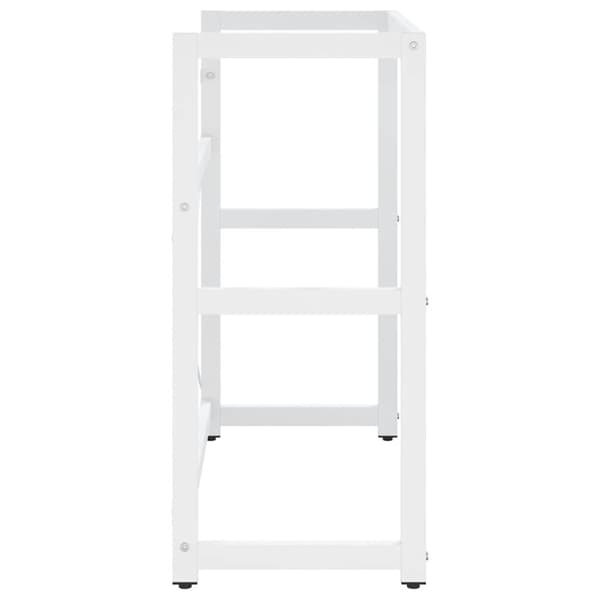 Ram för tvättställ vit 79x38x83 cm järn