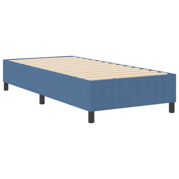 Plattform sängram Blå 90 x 190 cm Kordread tyg