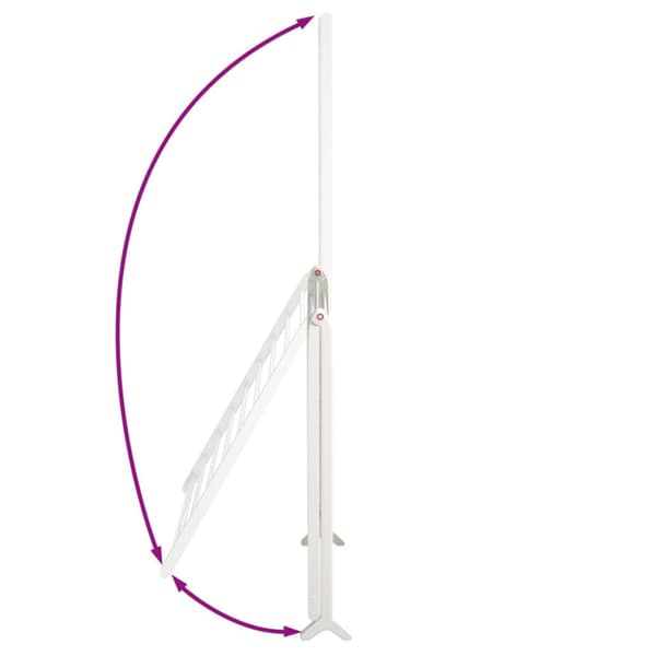 Torkställ för badkar utfällbart 53-90 cm aluminium