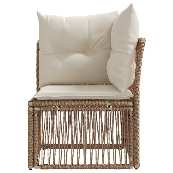 Hörnsofa Beige konstrotting