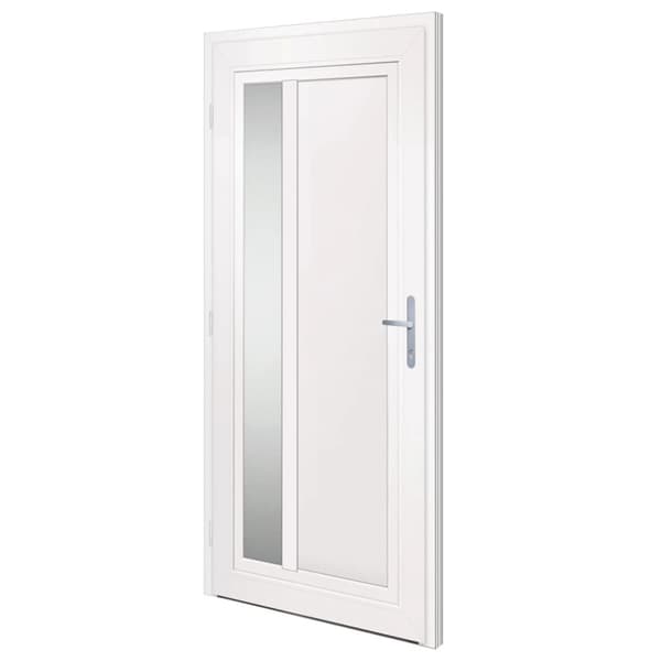 Ytterdörr vit 98x208 cm PVC