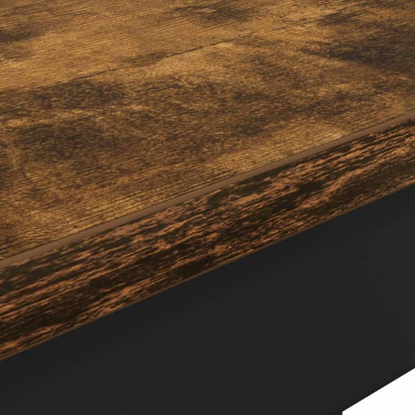 Matbord 110 x 55 x 75 cm Konstruerat trä Rökt ek Rektangulär