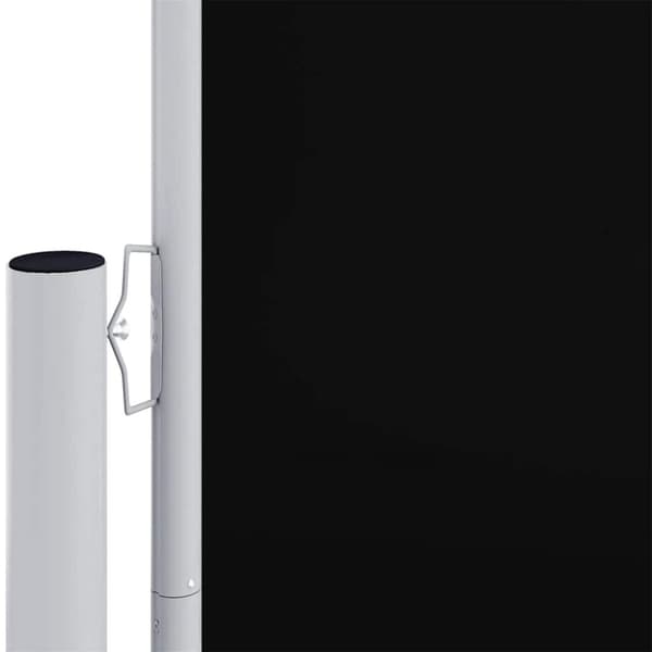 Infällbar sidomarkis 200x600 cm svart
